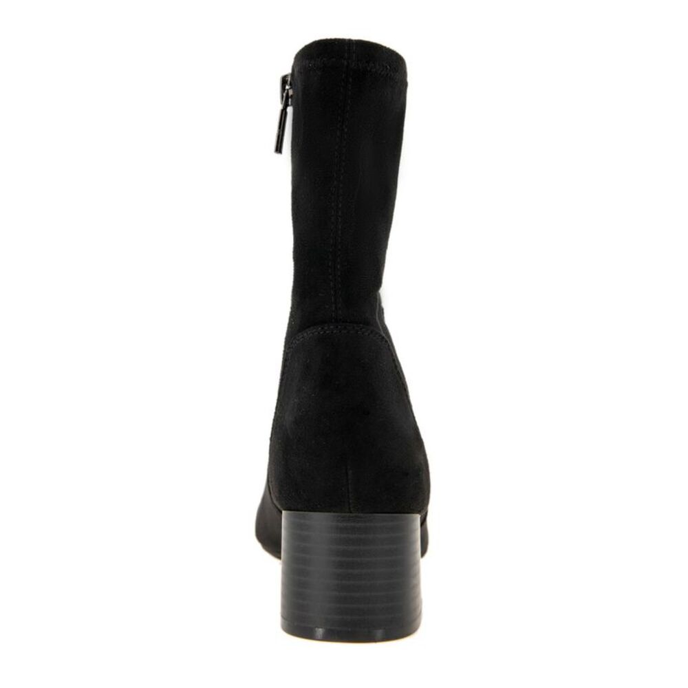 REACTION KENNETH COLE Womens Black Road Round Toe Block Heel Booties 9.5 M - Picture 2 of 5